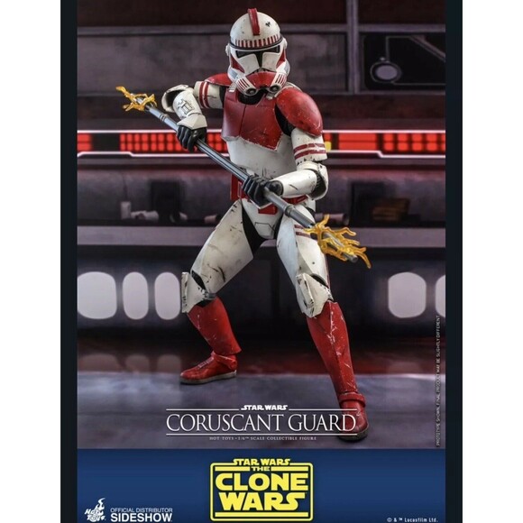 Hot Toys TMS025 Star Wars The Clone Wars Coruscant Guard 1/6 Figure SEALED - Picture 7 of 11